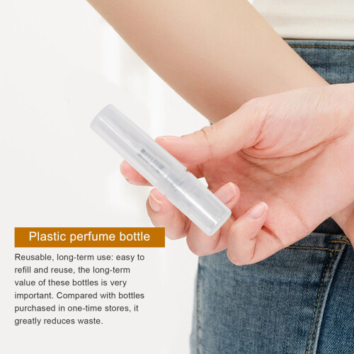 Transparent 2 ML Spray Plastic Bottle Spray Perfume Empty Sample Bottle Suitable for Travel Party 60Pcs 1