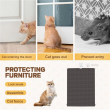 Retractable Pet Gate, Screen Door-Stair Gates for Dog&Cat, Portable Dog Gates with Reinforced Strip 15.7in X 49.2in