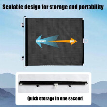 Puerta Retráctil para Mascotas, Puerta Mosquitera para Escaleras, para Perros y Gatos, Puertas Portátiles para Perros con Tira Reforzada de 40 X 125