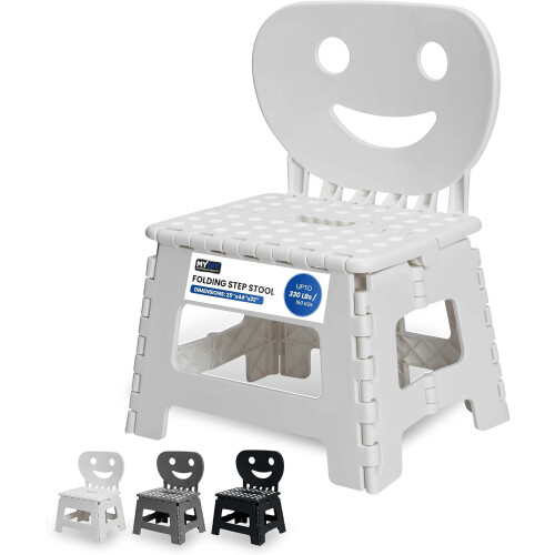 Folding Step Stool 2 in 1 Foldable Chair & Step Stool