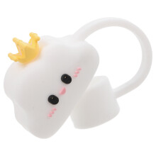 5Pcs Silicone Straw Caps Cloud Shape Reusable Straw Covers Cute White