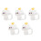 5Pcs Silicone Straw Caps Cloud Shape Reusable Straw Covers Cute White 10
