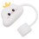 5Pcs Silicone Straw Caps Cloud Shape Reusable Straw Covers Cute White 3