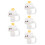 5Pcs Silicone Straw Caps Cloud Shape Reusable Straw Covers Cute White 7