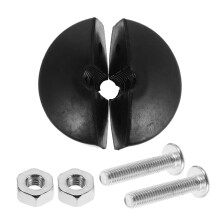 6Pièces Accessoire Rétractable Tuyau Air, Bouchon Noir Anti-Chocs