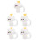 5Pcs Silicone Straw Caps Cloud Shape Reusable Straw Covers Cute White 9