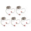 5Pièces Audio Auto Alliage Plastique Câble Haut-Parleur Polyvalent 8