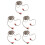 5Pièces Audio Auto Alliage Plastique Câble Haut-Parleur Polyvalent 5
