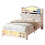 3ft Single Upholstered Velvet Bed Frame, LED Bed Frame with Charging Station & Diamond Tufted Headboard 1