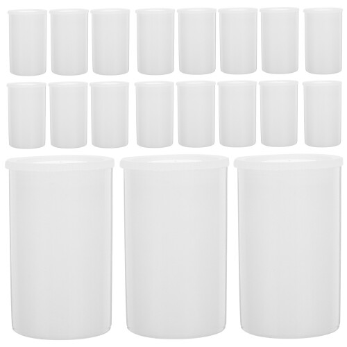 105Pcs Small Plastic Bead Storage Boxes with Lids White Organizer Case