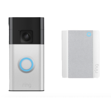 Ring Battery Video Doorbell and Chime Satin Nickel