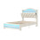 3ft Single Upholstered Velvet Bed Frame, LED Bed Frame with Charging Station & Diamond Tufted Headboard 11