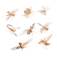 24Pièces Coffret Puzzle Bois Beige Jouet Animaux Pour Enfants