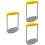 3Pcs Practical Yellow Potato Presser Stainless Steel Kitchen Tool 6