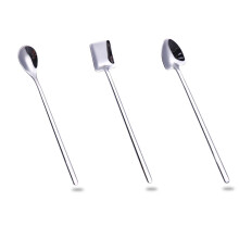 6Pcs Silver 304 Stainless Steel Food Serving Tea Stirring Soup Spoons