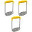 3Pcs Practical Yellow Potato Presser Stainless Steel Kitchen Tool 3