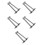 10Pcs Durable Stainless Steel Ceiling Rod Brackets Silver for Hanging 8