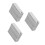 90Pcs Durable Silver Metal Stamping Blanks Rectangle Tags for Jewelry 9