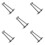 10Pcs Durable Stainless Steel Ceiling Rod Brackets Silver for Hanging 6