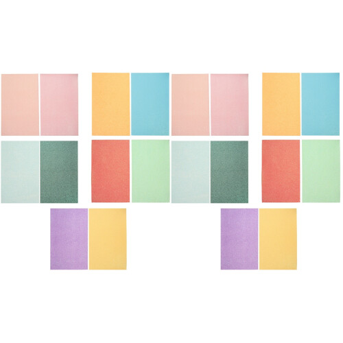 20Pcs Artificial Sheets for Crafts Bow Making Assorted Colors 1