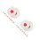 20Pcs High-Visibility White PU Shooting Targets Durable Training Discs 10