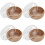 4Pcs Creative Wood Bowls for Dried Fruit and Dessert Serving 6