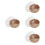 4Pcs Creative Wood Bowls for Dried Fruit and Dessert Serving 7