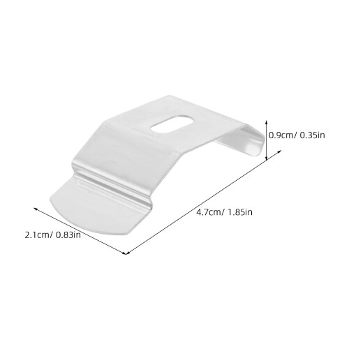15Pcs Metal Vertical Blind Headrail Mounting Brackets Silver for Home 2