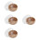 4Pcs Creative Wood Bowls for Dried Fruit and Dessert Serving 8