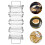 2Pcs Silver Taco Holder High-Temp Resistant Kitchen Food Stand 9