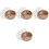 4Pcs Creative Wood Bowls for Dried Fruit and Dessert Serving 4