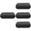 4Pcs Black PU Lapel Mic Case Electronics Travel Organizer Bag 8