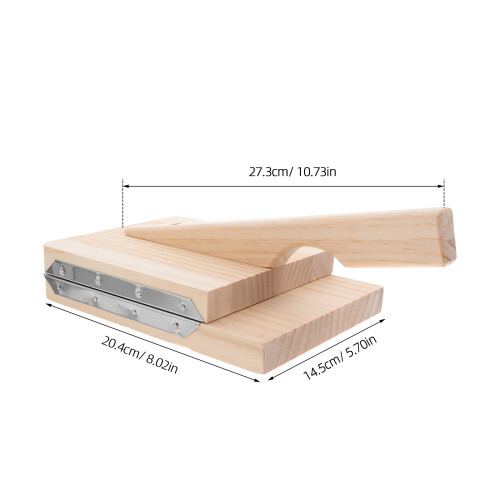 4Pcs Wooden Dumpling Press Dough Presser Kitchen Gadget Multi Color 2