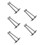 10Pcs Durable Stainless Steel Ceiling Rod Brackets Silver for Hanging 9