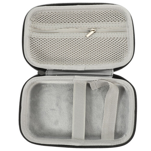 4Pcs Black PU Lapel Mic Case Electronics Travel Organizer Bag 1