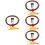 4Sets Guitar Effect Connector Metal Noise Reduction Cable Multi Color 6