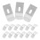 15Pcs Metal Vertical Blind Headrail Mounting Brackets Silver for Home 11