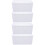 4Pcs PP Mini Storage Baskets White Plastic Organizer for Household 7