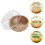 4Pcs Creative Wood Bowls for Dried Fruit and Dessert Serving 10