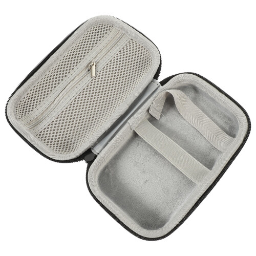 4Pcs Black PU Lapel Mic Case Electronics Travel Organizer Bag 2