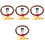 4Sets Guitar Effect Connector Metal Noise Reduction Cable Multi Color 3