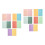 20Pcs Artificial Sheets for Crafts Bow Making Assorted Colors 4