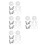 8Sets Multi-Color Pressure Cooker Float Valve with Silicone Seal Ring 8