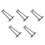 10Pcs Durable Stainless Steel Ceiling Rod Brackets Silver for Hanging 4