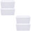 4Pcs PP Mini Storage Baskets White Plastic Organizer for Household 8