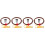 4Sets Guitar Effect Connector Metal Noise Reduction Cable Multi Color 4