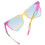 2Pcs Fun Transparent Plastic Cat Eye Sunglasses Glasses 1