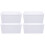 4Pcs PP Mini Storage Baskets White Plastic Organizer for Household 4