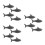 12Pcs Black Cast Iron Fish Kitchen Tool for Healthy Iron Supplement 4