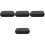 4Pcs Black PU Lapel Mic Case Electronics Travel Organizer Bag 5